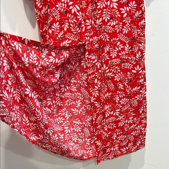 XIX PALMS Honolulu Hawaii kimono maxi dress Floral Red Dress women’s one size - Picture 4 of 9